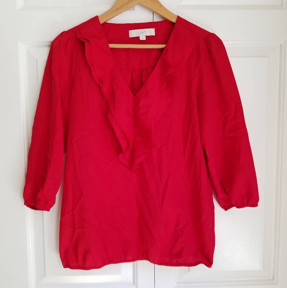 Loft 3/4 sleeve blouse